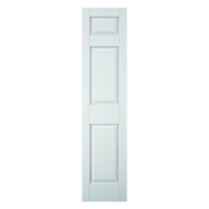 Wickes  Wickes Lincoln White Grained Moulded 3 Panel Internal Door -