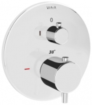 Vitra Origin Round Built-In 1 Way Thermostatic Bath & Shower