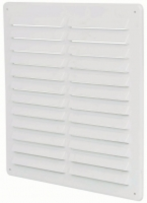 Wickes  Manrose PVC Louvre & Fly Screen - White 225 x 225mm