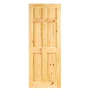 Wickes Lincoln Knotty Pine 6 Panel Internal Door - 1981 x 76