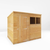 Homebase Self Assembly Required Mercia 8 x 6ft Overlap Pent Shed
