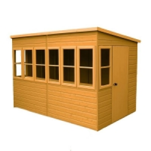 Not Included Shire 10 x 8ft Sun Pent Shed - Including Installation