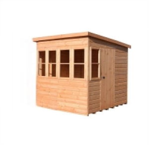Not Included Shire 6 x 6ft Sun Pent Shed - Including Installation