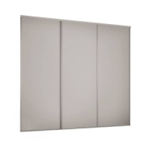 Steel, Mfc Classic 3 Door Sliding Wardrobe Kit Cashmere Panel (W)2216 x