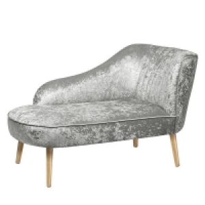 Gently Vacuum The Fabric With An Up Chaise Longue Crushed Velvet - Grey
