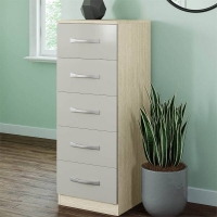 Homebase Self Assembly Required Fitted Bedroom Slab 5 Drawer Chest - Cashmere