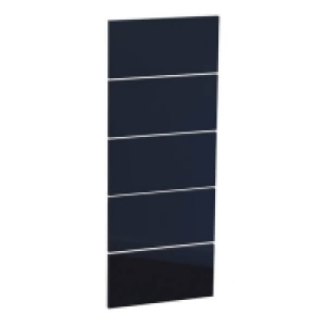 Homebase Self Assembly Required Fitted Bedroom Slab 5 Drawer Chest Front - Navy Blue