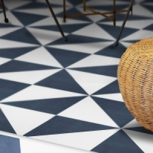 House Beautiful Cube Denim Porcelain Wall & Floor Tile - 200