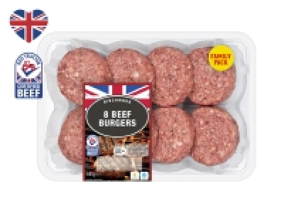 Birchwood 8 British Beef Burgers