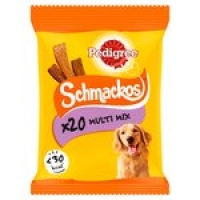 Morrisons  Pedigree Schmackos Adult Dog Treats Meat Mix 20 Strips