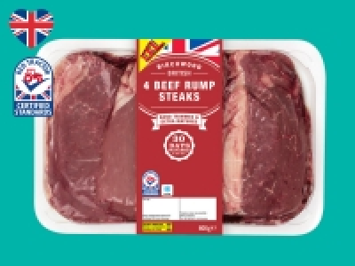 Birchwood 4 British Beef 30-Day Matured Rump Steaks £10.99