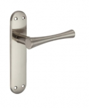 Wickes  Wickes Bella Latch Door Handle - Satin Nickel 1 Pair