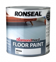 Wickes  Ronseal Diamond Hard Floor Paint - Satin White 2.5L