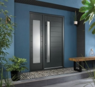 JCI Ultimate Door Frame with 610 mm Side Light Grey - 2079 x