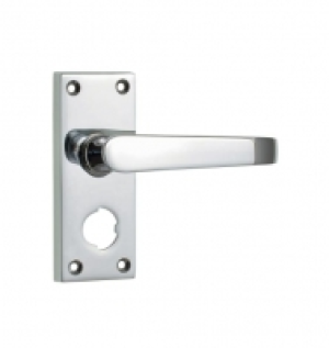 Wickes New York Victorian Straight Privacy Door Handle - Chr