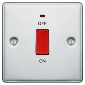 BG 45 Amp Screwed Raised Plate Square Cooker Control Unit wi