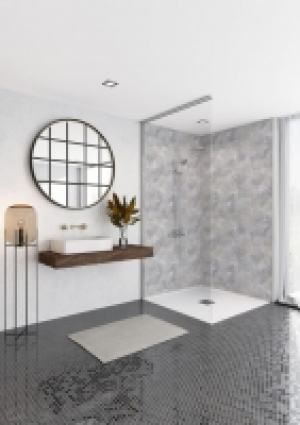 Mermaid Elite Serpentine Stone 3 Sided Shower Panel Kit - 17