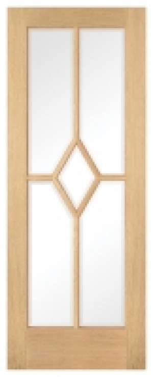 LPD Internal Reims 5 Lite Pre-Finished Solid Oak Core Door -