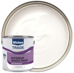 Wickes  Wickes Trade Satinwood Pure Brilliant White 2.5L