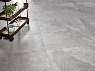 Wickes  Wickes Boutique Akita Grey Glazed Porcelain Floor Tile - 120