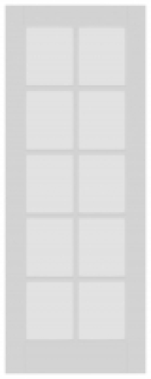 Wickes Canterbury 10 Light White Primed Solid Core Door - 19