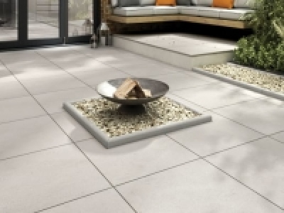 Wickes  Marshalls Sawn Sandstone Smooth Grey Multi Paving Slab 600 x