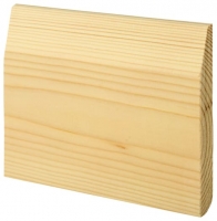 Wickes  Chamfered / Bullnose Natural Pine Skirting - 19mm x 119mm x 