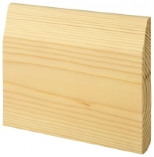 Chamfered / Bullnose Natural Pine Skirting - 19mm x 119mm x