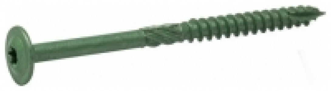 Wickes Timber Drive Tx Washer Head Green Screw - 7x200mm Pac