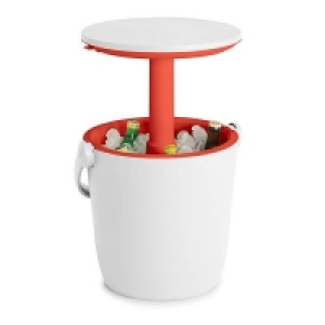 Yes Keter GoBar Outdoor Ice Cooler Table Garden Furniture - Red