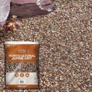 Homebase Sharp Quartzite Grit Stylish Stone Horticultural Alpine Grit - Midi Pack - 9kg