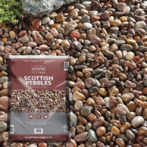 High Quality Scottish Pebbles Stylish Stone Premium Scottish Pebbles - Large Pack - 19kg