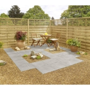 Concrete Stylish Stone Hereford Paving Riven 450 x 450mm - Grey