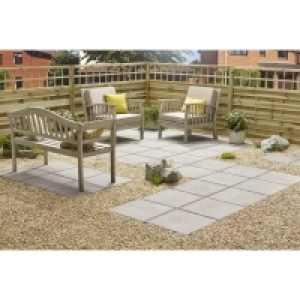 Concrete Stylish Stone Hereford Paving Smooth 450 x 450mm - Grey
