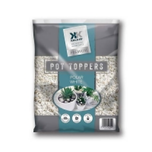 Coloured Stone Polar White Pot Toppers - Handy Pack