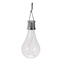 Homebase Metal, Plastic & Electrical Compone Solar Lightbulb Outdoor Light