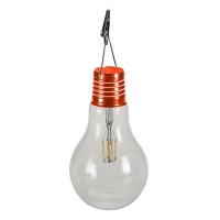 Homebase Glass, Metal And Electrical Compone House Beautiful Solar Powered Vintage Light Bulb