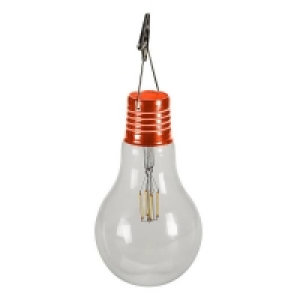 Homebase Glass, Metal And Electrical Compone House Beautiful Solar Powered Vintage Light Bulb