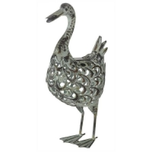 Metal, Plastic & Electrical Compone Solar Silhouette Duck 43x12x27.5cm