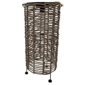 Iron, Plastic And Rattan Homebase Edit Solar Solar Woven Lantern