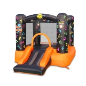 Self Assembly Required Happy Hop Kidz Rock Hit Me Bouncy Castle with Slide