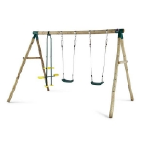 Self Assembly Required Plum Colobus Wooden Swing Set