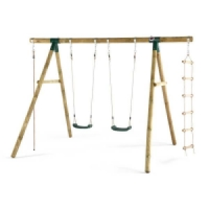 Self Assembly Required Plum Gibbon Wooden Swing Set