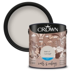 Homebase Water Based Crown Walls & Ceilings Matt Emulsion Dash Of Nutmeg - 2.5L