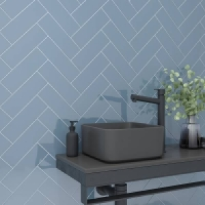 Camden Dark Grey Ceramic Wall Tile 100 x 300mm
