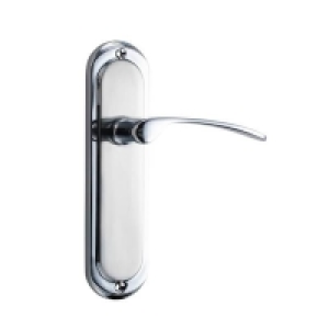 Homebase Zamack Sandleford Hainton Latch Lever Set - Dual Tone Polished & Br