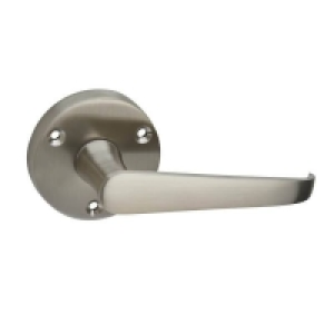 Homebase Zamack Homebuild Victorian Straight Lever On Rose Set - Brushed Nic