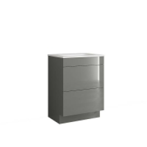 No Assembly Required House Beautiful Ele-ment(s) Gloss Grey 600mm Floorstanding V