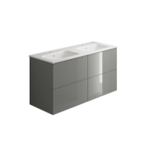 No Assembly Required House Beautiful Ele-ment(s) 1200mm Gloss Grey Wall Mounted V