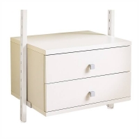 Homebase Mfc Aura Wardrobe Storage Small Drawer Kit (W)550mm White